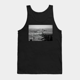 North Sea Storm in Black and White Tank Top